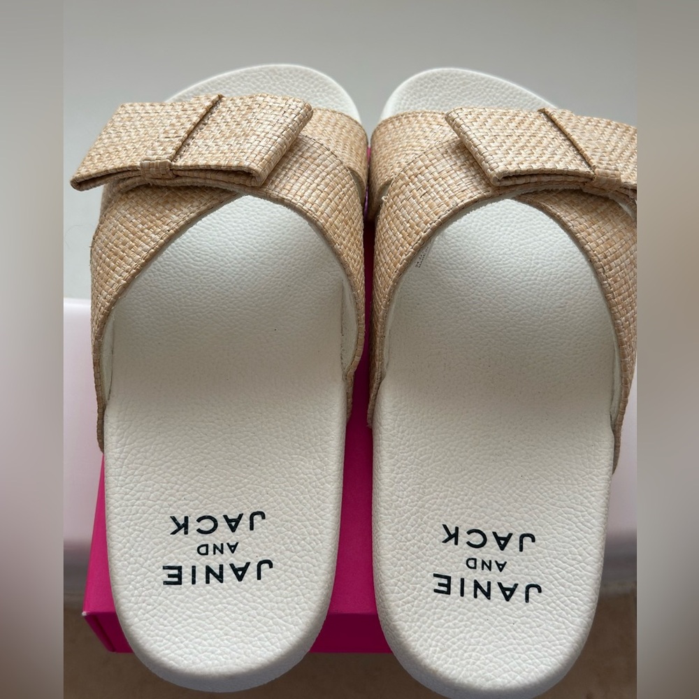 Janie and Jack Beige Kids Sandals